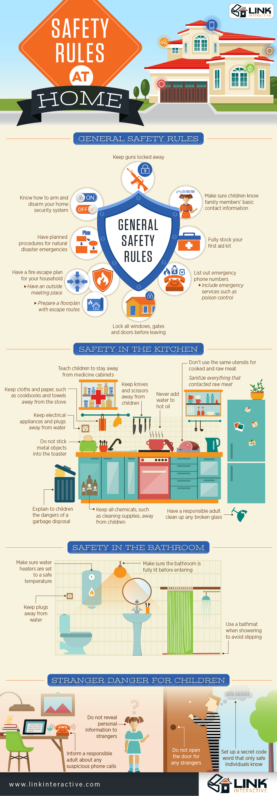 Home Safety Rules Infographic Home Safety Rules Infographic